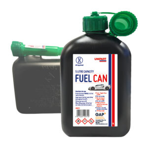 Unipart Fuel Can With Auto Stop Spout - 5 Litre BLACK