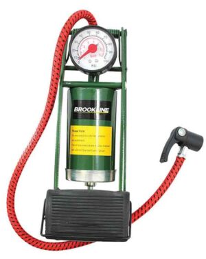 Brookstone Single Barrel Foot pump & Gauge