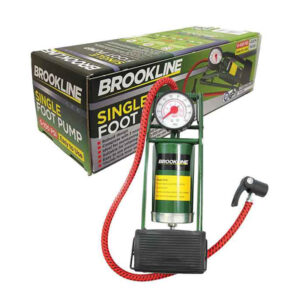 Brookstone Single Barrel Foot pump & Gauge