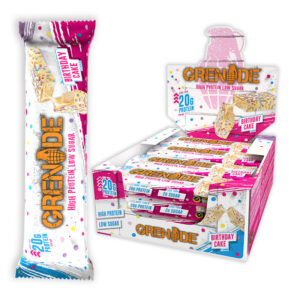 Grenade Protein Bars Birthday Cake