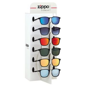 Zippo Black Rim Sunglasses & Pouch Display