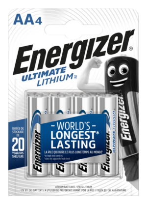 Energizer Lithium AA 4 Pack Battery
