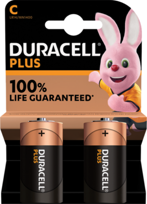 Duracell Plus Power C size 2 pack x 10