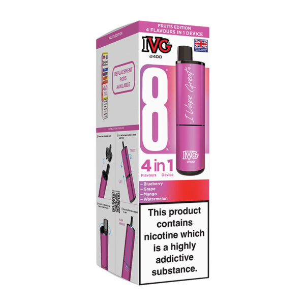 IVG 2400 4in1 Rechargeable – Fruity Edition