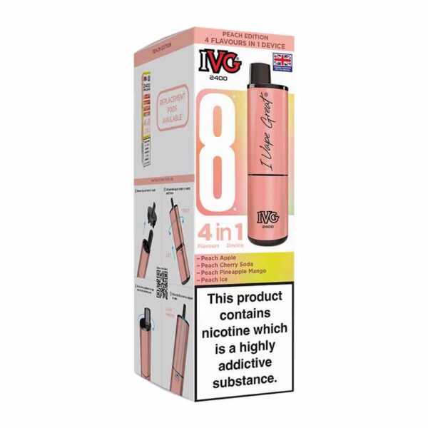 IVG 2400 4in1 Rechargeable – Peach Edition