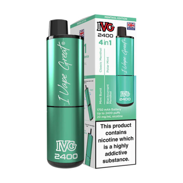 IVG 2400 4in1 Rechargeable – Menthol Edition