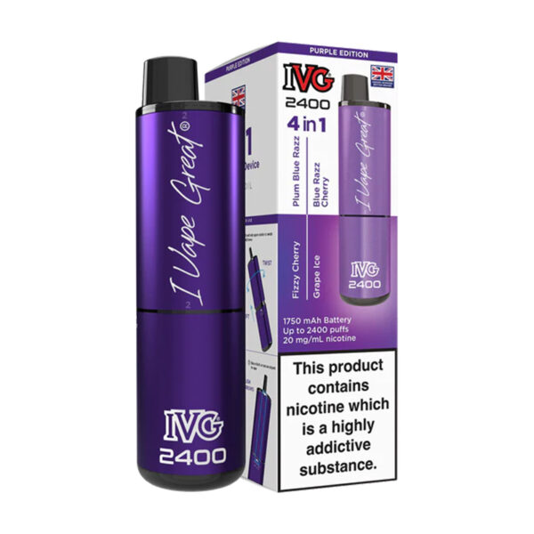 IVG 2400 4in1 Rechargeable – Purple Edition