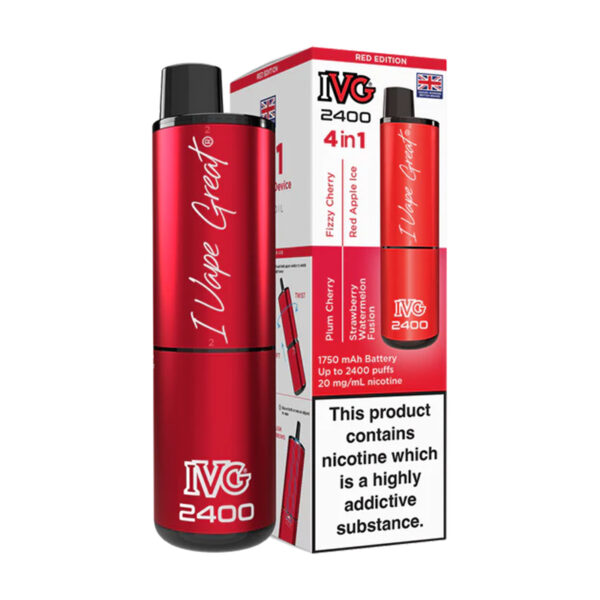 IVG 2400 4in1 Rechargeable – Red Edition