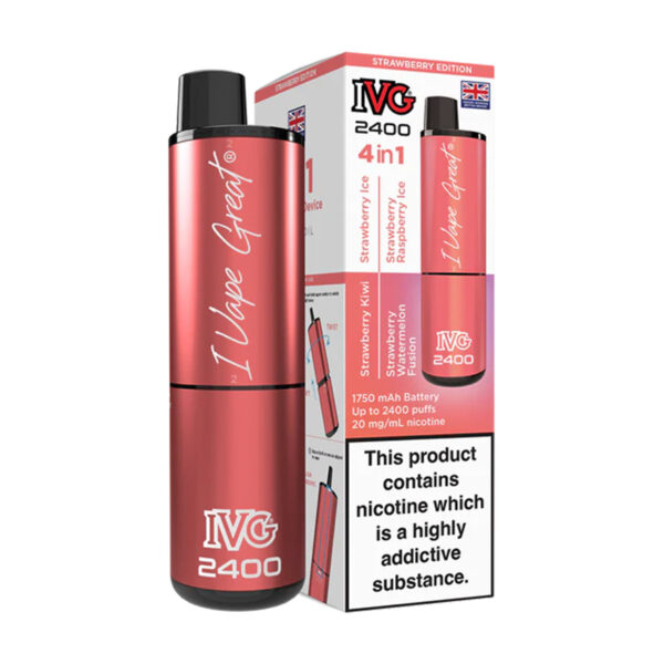 IVG 2400 4in1 Rechargeable – Strawberry Edition