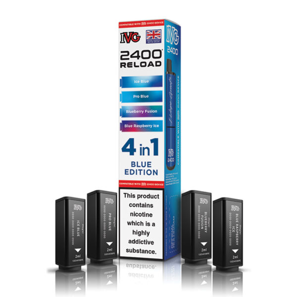IVG 2400 Reload Pods – Blue Edition 20mg (4 Pack)