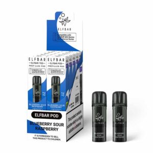 Elfbar 600 Prefilled Pod Blueberry Sour Raspberry - 2 Pack